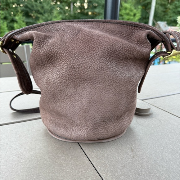 Vintage Coach Nubuc Helen’s Legacy Duffle 4952 in Chocolate 🐻🍫 - Picture 6 of 12